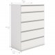 TVILUM Nova kommode ? hvit kompositttre, (107x76)