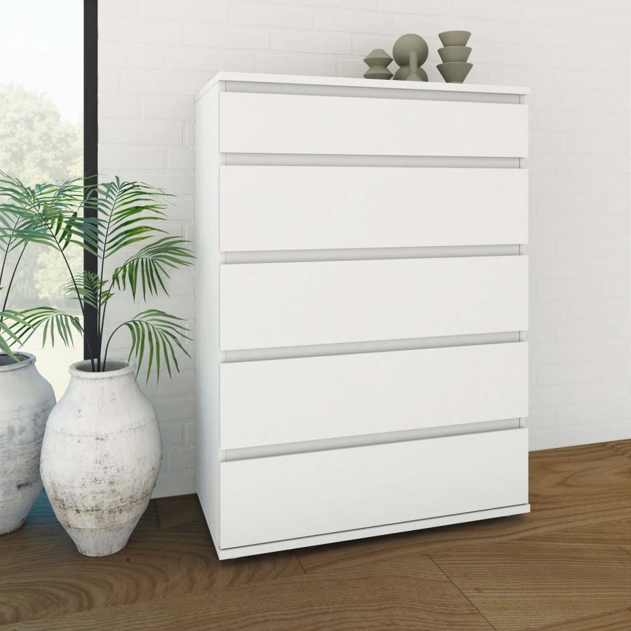 TVILUM Nova kommode ? hvit kompositttre, (107x76)