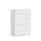 TVILUM Nova kommode ? hvit kompositttre, (107x76)