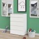 TVILUM Nova kommode ? hvit kompositttre, (107x76)