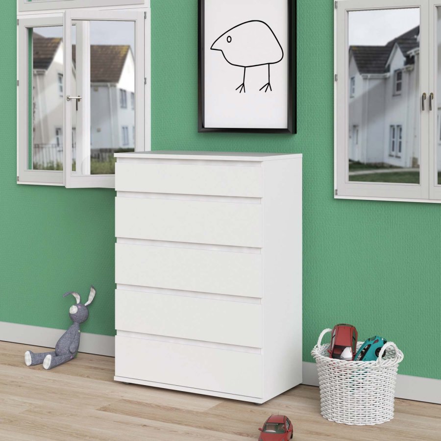 TVILUM Nova kommode ? hvit kompositttre, (107x76)