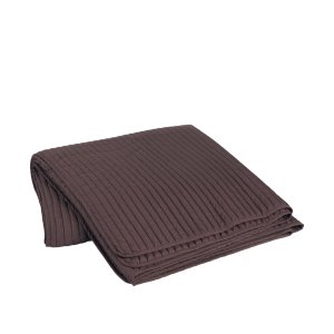 BROSTE COPENHAGEN Sena sengetppe, rektangulr - puce rd bomuld (240x260)