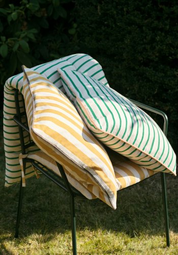 BROSTE COPENHAGEN Franca utendrs putetrekk, firkantet - hst gullbomull (50x50)