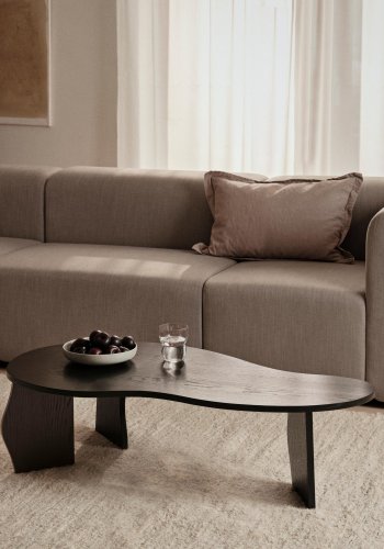 BROSTE COPENHAGEN Linn Kissenbezug, rechteckig – taubengraue Baumwolle/Leinen (40x60)