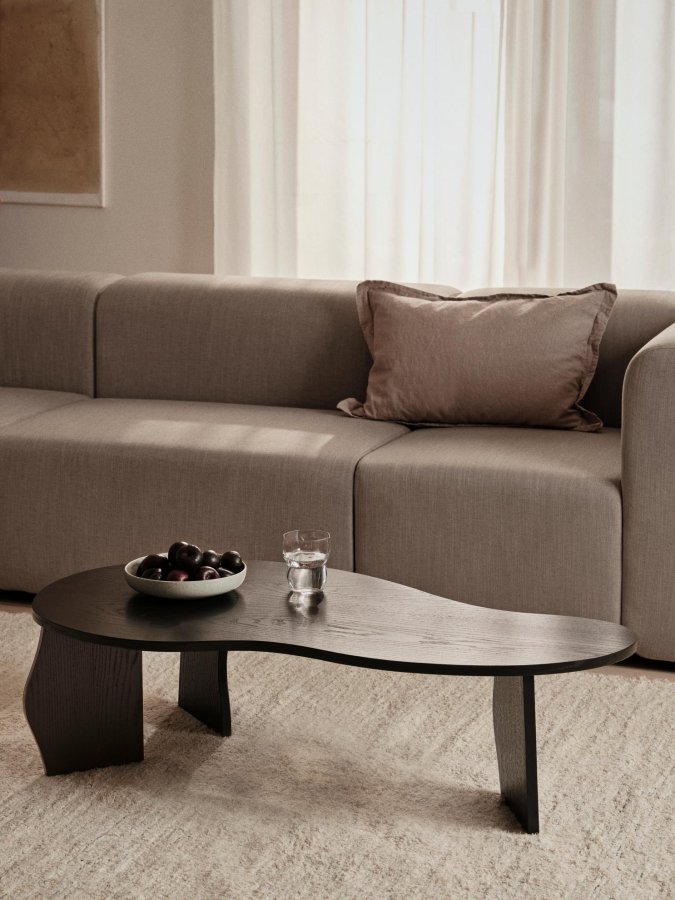 BROSTE COPENHAGEN Linn Kissenbezug, rechteckig – taubengraue Baumwolle/Leinen (40x60)