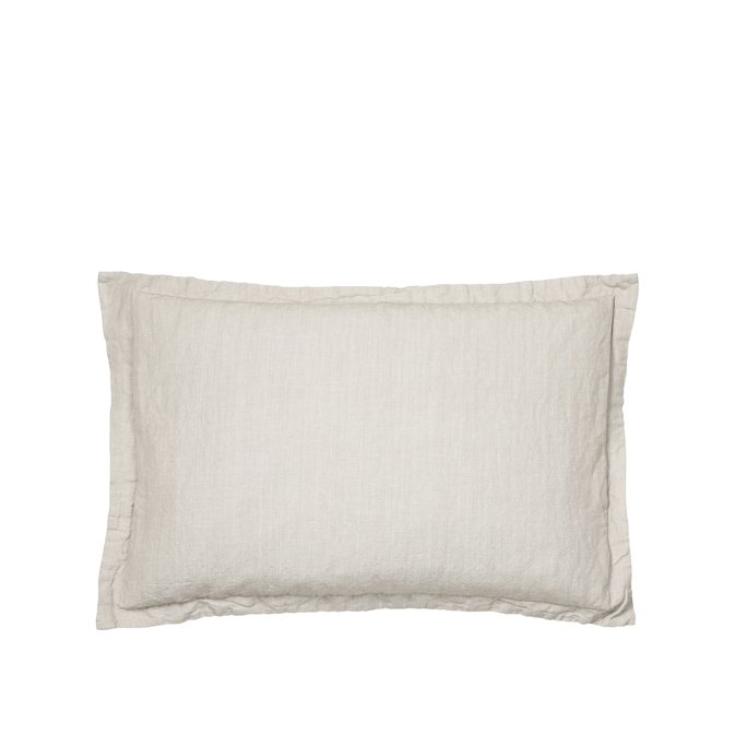 BROSTE COPENHAGEN Linn Kissenbezug, rechteckig – taubengraue Baumwolle/Leinen (40x60)