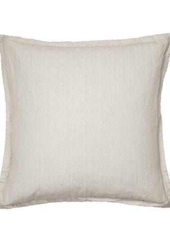BROSTE COPENHAGEN Linn Kissenbezug, quadratisch – taubengraue Baumwolle/Leinen (60 x 60)