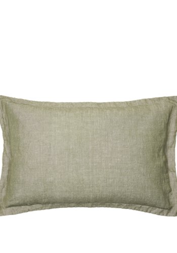 BROSTE COPENHAGEN Linn putetrekk, rektangulrt - druebladgrnn bomull/lin (40x60)