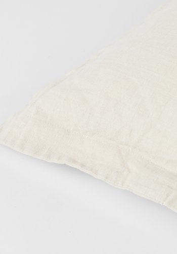BROSTE COPENHAGEN Linn Kissenbezug, rechteckig – Burgbeige Baumwolle/Leinen (40x60)