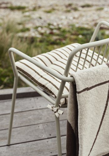 BROSTE COPENHAGEN Franca utendrs sittepute, rektangulr - kengurubrun bomull (44x42)