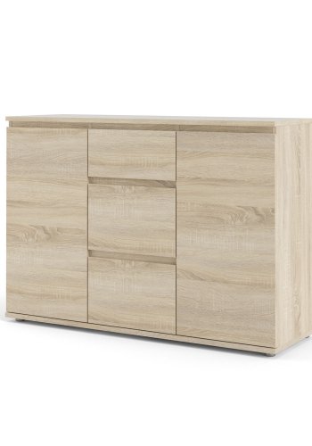TVILUM Nova Sideboard - Naturfarbenes Verbundholz, Eichenstruktur, (84x40)