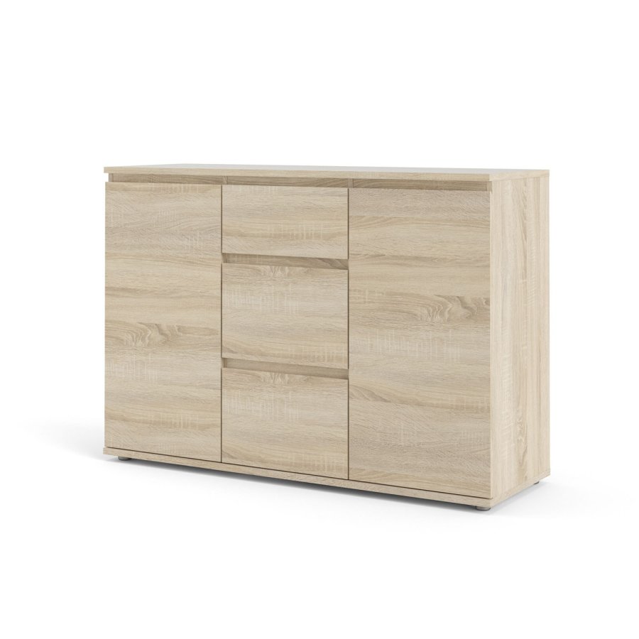 TVILUM Nova Sideboard - Naturfarbenes Verbundholz, Eichenstruktur, (84x40)
