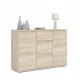 TVILUM Nova Sideboard - Naturfarbenes Verbundholz, Eichenstruktur, (84x40)