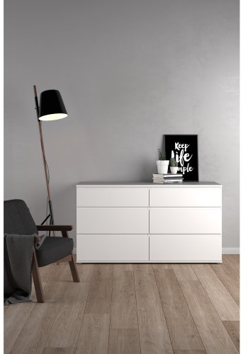 TVILUM Nova  Kommode  Weies Verbundholz, (84 x 50)