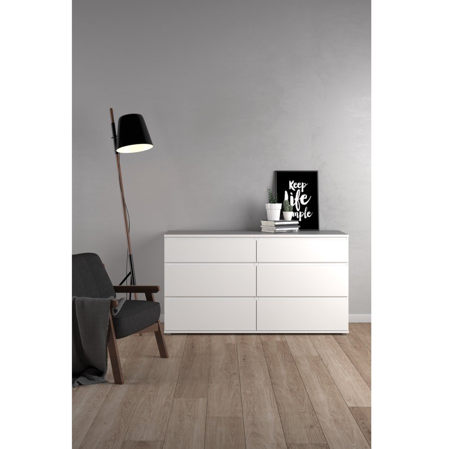 TVILUM Nova  Kommode  Weies Verbundholz, (84 x 50)