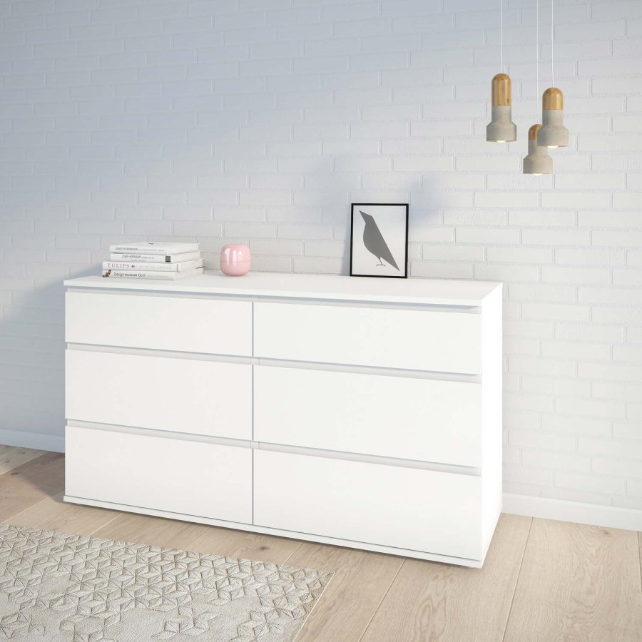 TVILUM Nova  Kommode  Weies Verbundholz, (84 x 50)