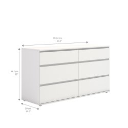 Nova  Kommode - Hvid Komposittr, (84x50)