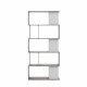 TVILUM Maze Bücherregal - grau/weiße Folie und Kunststoff