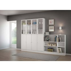 Basic bogkasse - hvid, m. 2 hylder