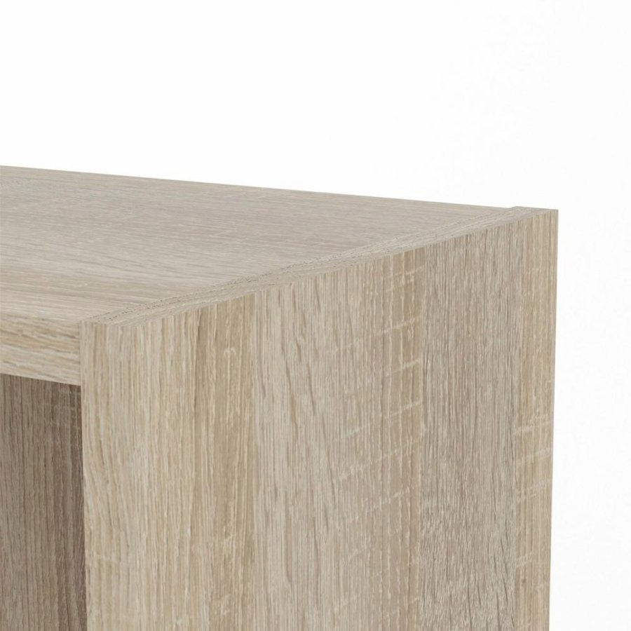 TVILUM Basic bokhylle, m. 2 drer - hvit og eikefarget folie