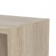TVILUM Basic bokkasse - eikestruktur, m. 4 hyller (H: 203,2 cm x 79 cm x 26,72 cm)