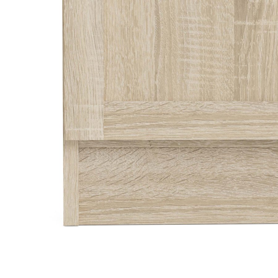 TVILUM Basic bokkasse - eikestruktur, m. 4 hyller (H: 203,2 cm x 79 cm x 26,72 cm)