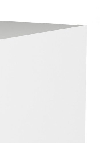 TVILUM Basic reol - klart glass og hvit, m. 2 drer og 2 hyller (H: 107,2 cm x 79 cm x 28,3 cm)