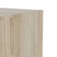TVILUM Basic reol - klart/naturglass/eik struktur, m. 2 drer og 2 hyller (H: 107,2 cm x 79 cm x 28,3 cm)