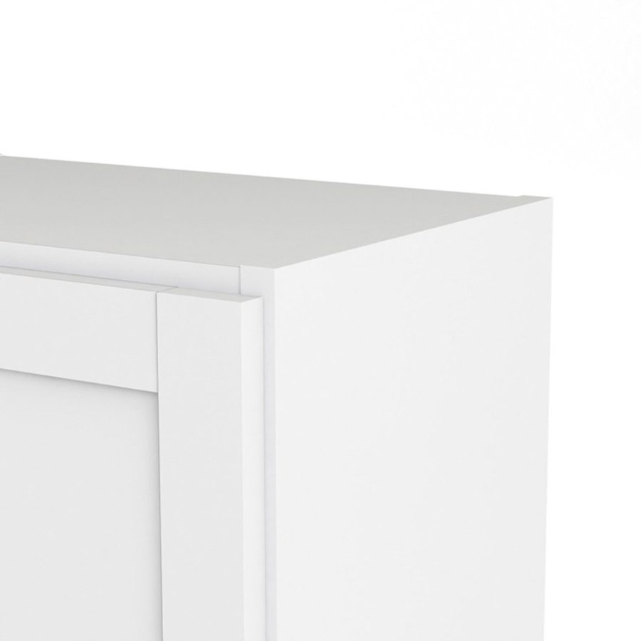 TVILUM Basic reol - hvid, m. 1 lge og 2 hylder (H:107,2cm x40,6cm x 28,3cm)