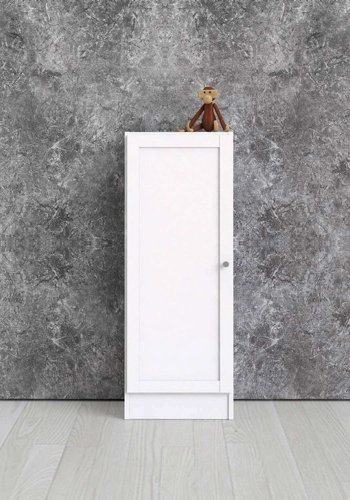 TVILUM Basic reol - hvid, m. 1 lge og 2 hylder (H:107,2cm x40,6cm x 28,3cm)