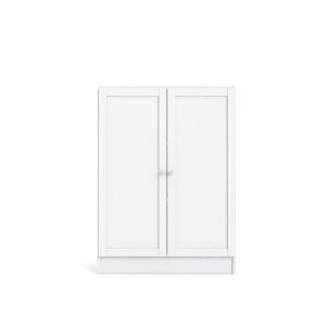 TVILUM Basic reol - hvid, m. 2 lger og 2 hylder (H:107,2cm x79cm x 28,3cm)