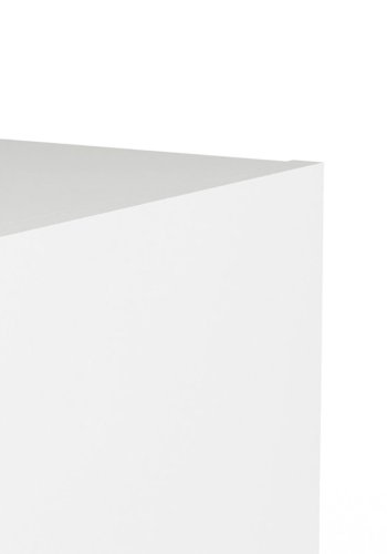 TWILUM Basic reol - hvit, m. 1 dr og 4 hyller 