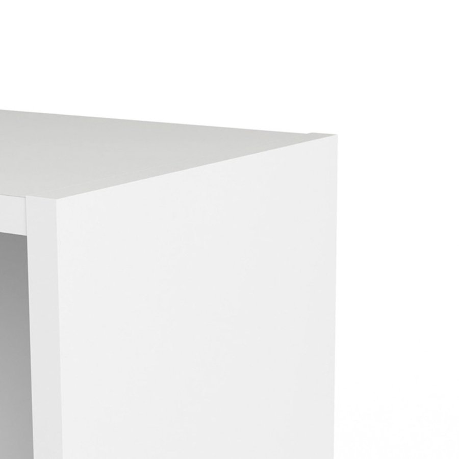 TWILUM Basic reol - hvit, m. 1 dr og 4 hyller 