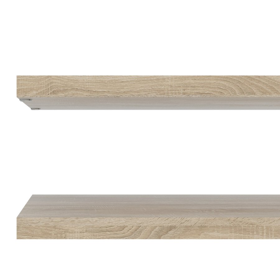 TWILUM Basic hyller - natur, smal (sett med 2)