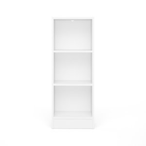 TVILUM Basic bogkasse - hvid, m. 2 hylder (H:107,2cm x40,6cm x 26,72cm)