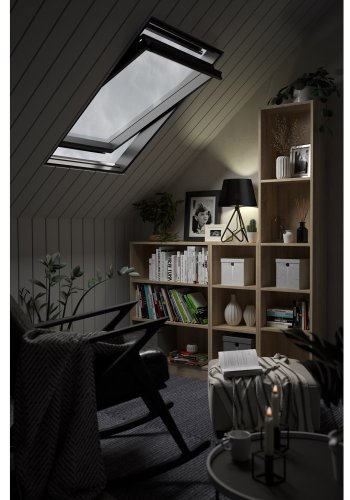 TWILUM Basic bokkasse - eikestruktur, m. 2 hyller