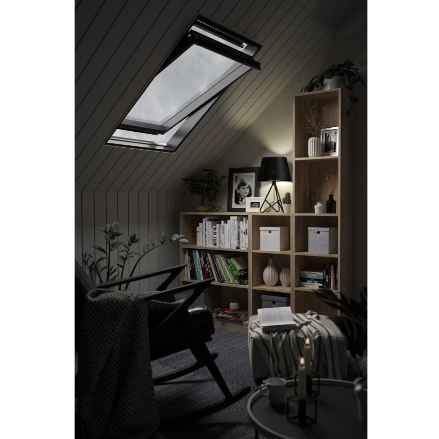 TWILUM Basic bokkasse - eikestruktur, m. 2 hyller