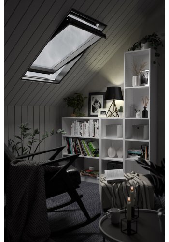 TVILUM Basic bokkasse - hvit, m. 4 hyller (H: 203,2 cm x 40,6 cm x 26,75 cm)