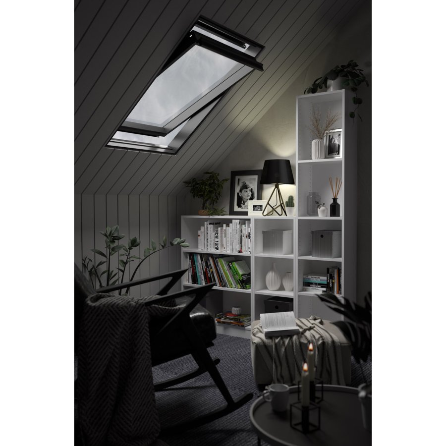 TVILUM Basic bokkasse - hvit, m. 4 hyller (H: 203,2 cm x 40,6 cm x 26,75 cm)