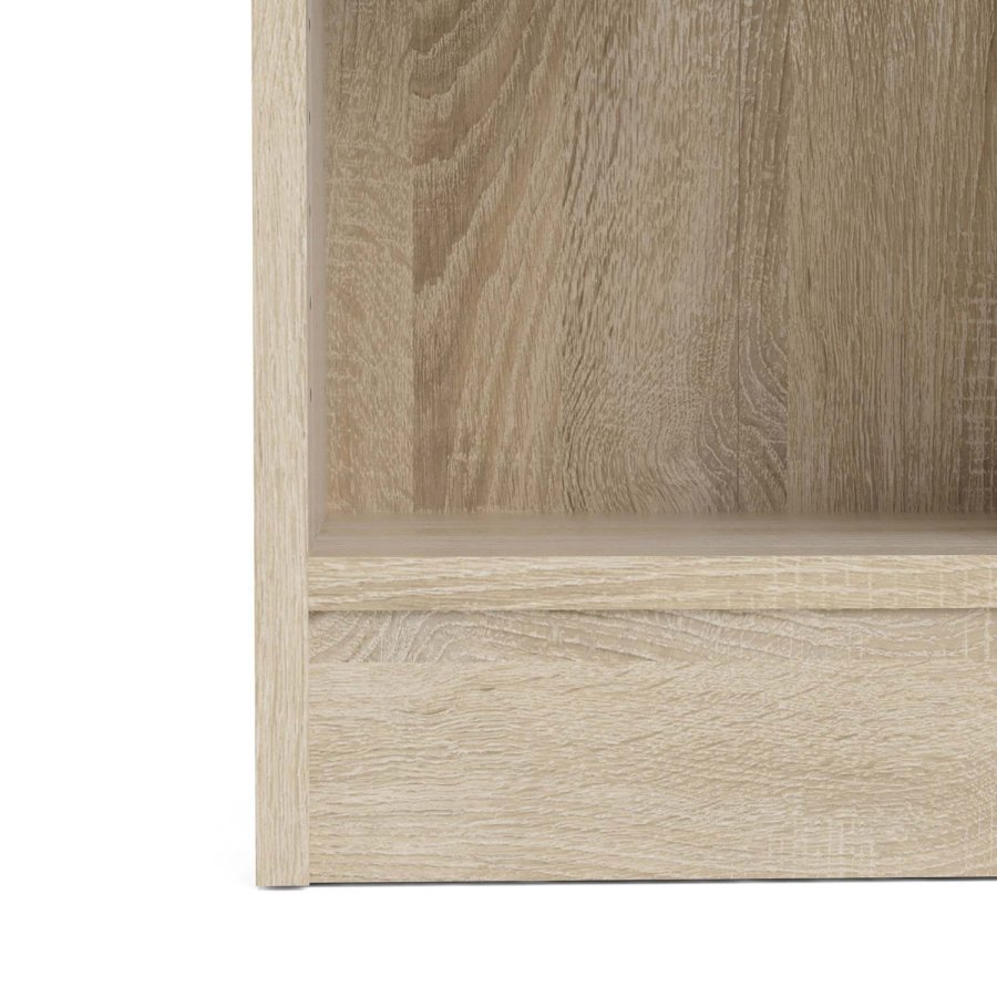 TVILUM Basic bokkasse - eikestruktur, m. 4 hyller (H: 203,2 cm x 40,6 cm x 26,75 cm)