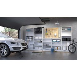 Basic bogkasse - hvid, m. 2 hylder