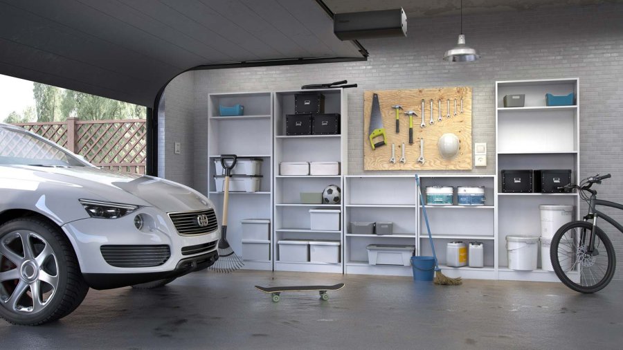 TWILUM Basic bokkasse - hvit, m. 2 hyller