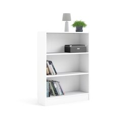 Basic bogkasse - hvid, m. 2 hylder