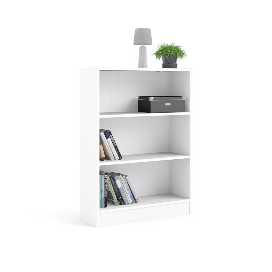 TWILUM Basic bokkasse - hvit, m. 2 hyller