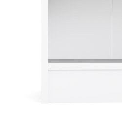 Basic bogkasse - hvid, m. 2 hylder