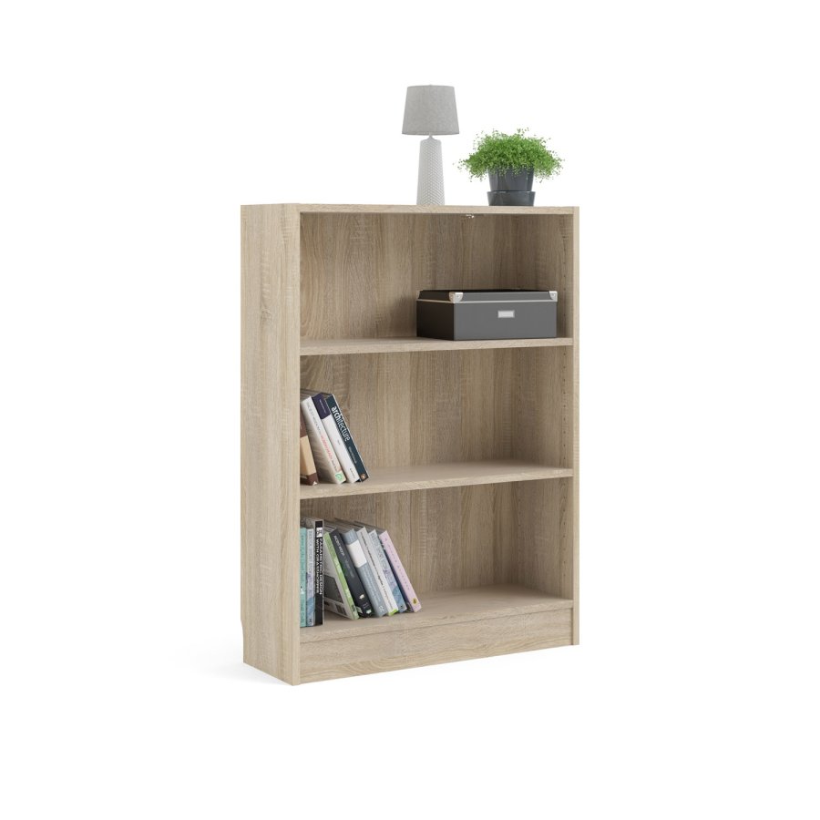 TWILUM Basic bokkasse - eikestruktur, m. 2 hyller