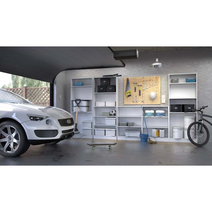 TVILUM Basic bogkasse - hvid, m. 4 hylder(H:203,2cm x79cm x 26,72cm)