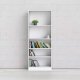 TVILUM Basic bogkasse - hvid, m. 4 hylder(H:203,2cm x79cm x 26,72cm)