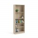 TVILUM Basic bokkasse - eikestruktur, m. 4 hyller (H: 203,2 cm x 79 cm x 26,72 cm)