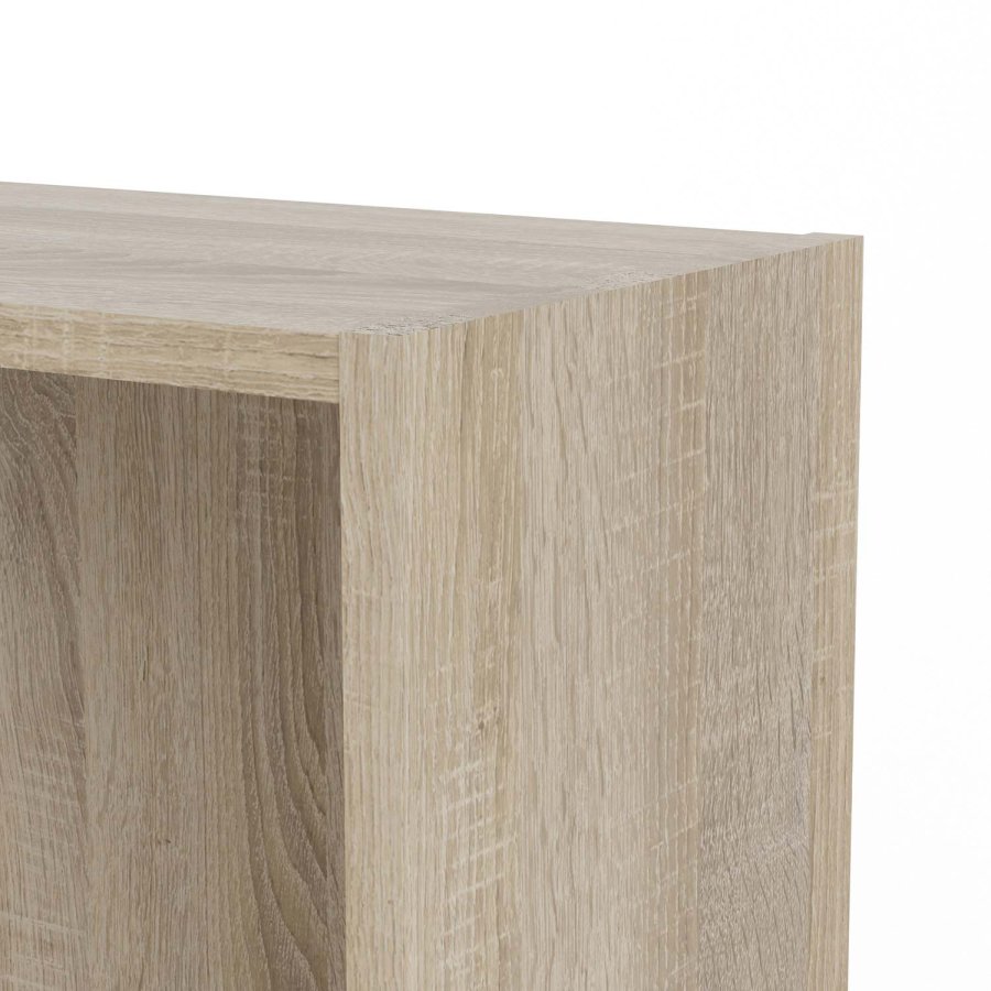 TVILUM Basic bokkasse - eikestruktur, m. 4 hyller (H: 203,2 cm x 79 cm x 26,72 cm)